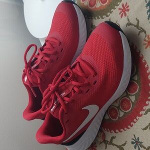 Nike Revolution red shoes size 7.5